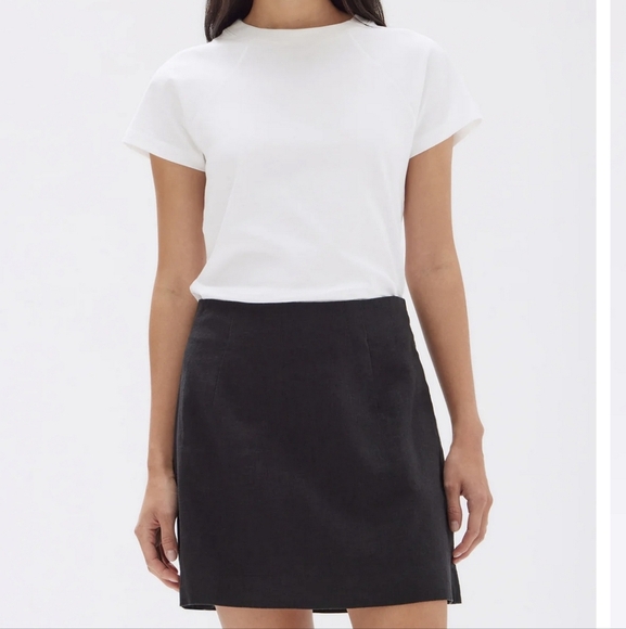 Assembly Label White Linen Skirt - Picture 13 of 14